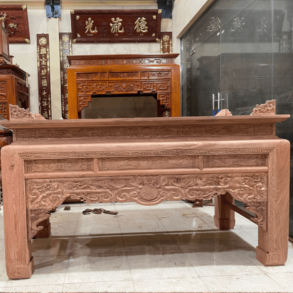 Bàn thờ như ý gỗ hương đá chân 16 đẹp tại Đồ Thờ Nam Quỳnh