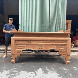 Án gian thờ trơn gỗ hương đẹp đơn giản không lỗi thời tại Đồ Thờ Nam Quỳnh