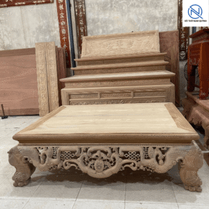 Sập ngồi và án gian thờ tam cấp gỗ gụ đẹp đẳng cấp tại Đồ Thờ Nam Quỳnh