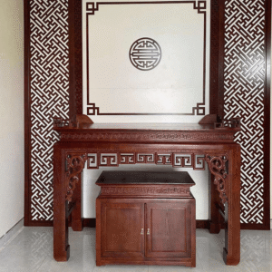Bàn thờ đơn giản hiện đại dễ lau chùi cho chung cư nhỏ tại Đồ Thờ Nam Quỳnh