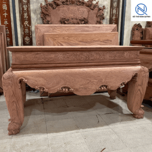 Sập thờ trơn gỗ hương đá chân 24 đẹp tại Đồ Thờ Nam Quỳnh