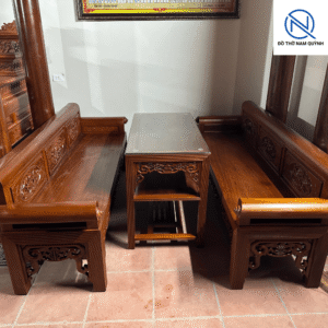 Lắp đặt combo nội thất nhà thờ gỗ hương đá vip tại Đồ Thờ Nam Quỳnh